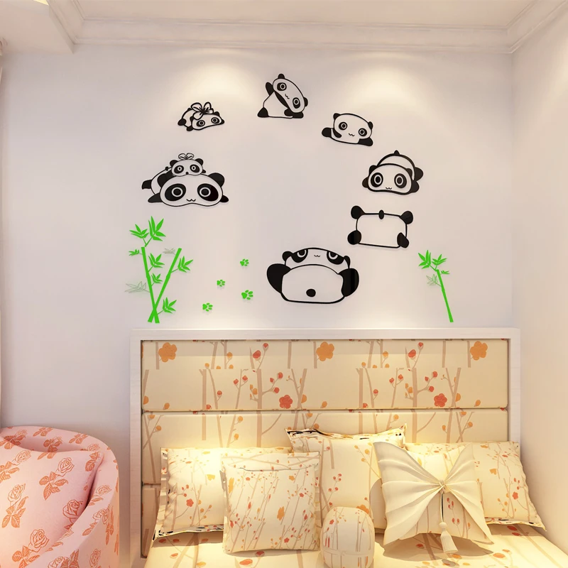 وهناك مجموعة من 8 قطع الكرتون الباندا جدار مرآة ملصقا ، 3d الاكريليك مرآة الحائط الزخرفية غرفة المعيشة غرفة نوم الاطفال ديكور وهناك مجموعة من 8 قطع الكرتون الباندا جدار مرآة ملصقا ، 3d الاكريليك مرآة الحائط الزخرفية غرفة المعيشة غرفة نوم الاطفال ديكور