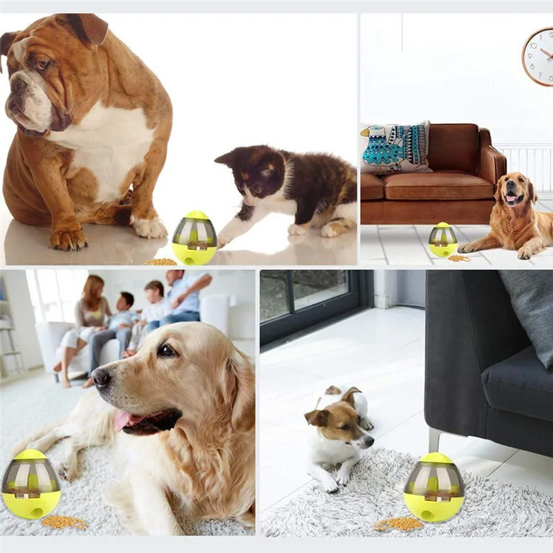 Interactive Dog Toys Gourd Shape IQ Food Ball Toy Smarter Food Dogs Treat Dispenser For Dogs Cats Playing Training Pets Supply