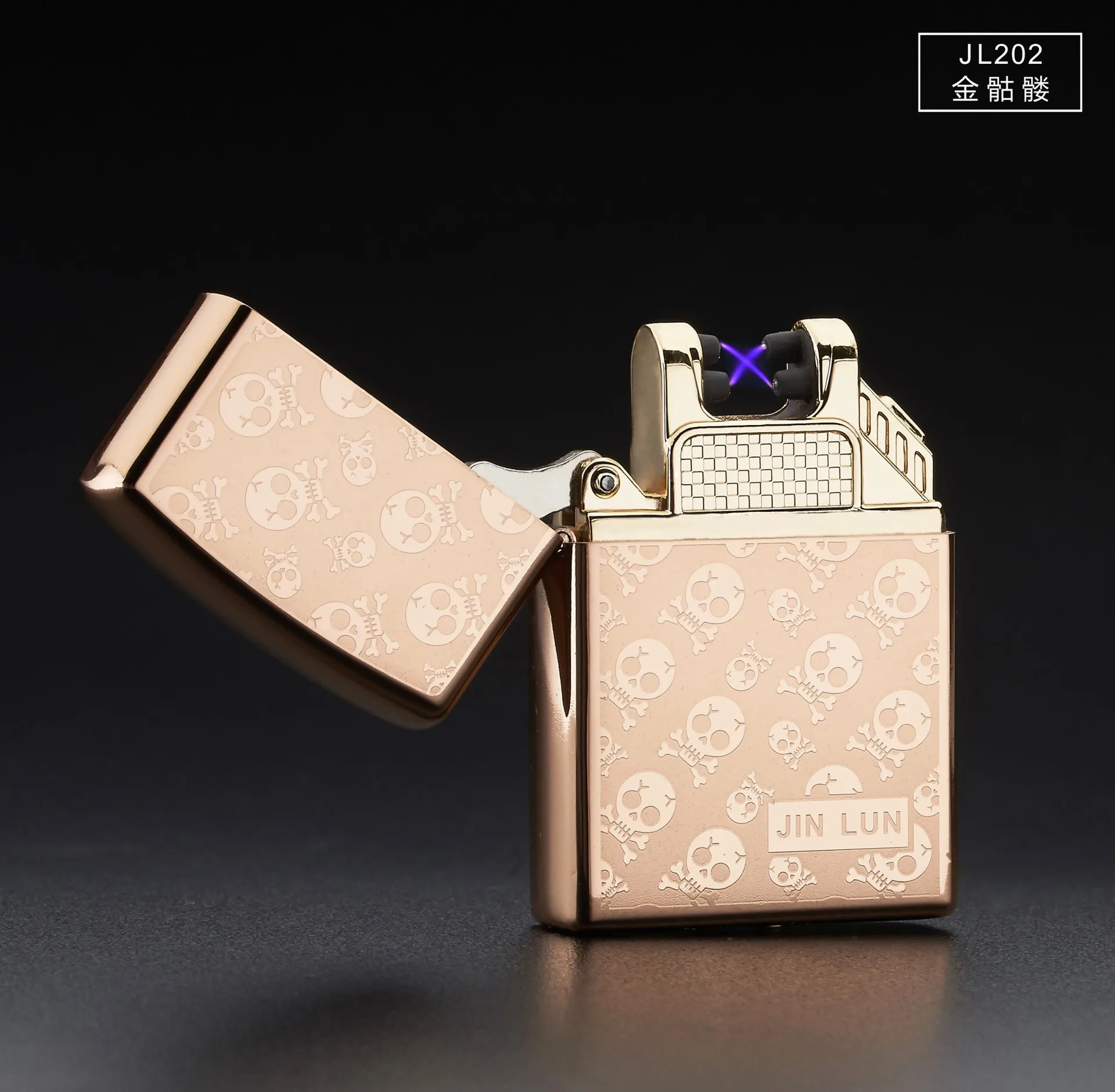 2018 подарок новейшая двойная дуговая импульсная зарядка Usb Зажигалка