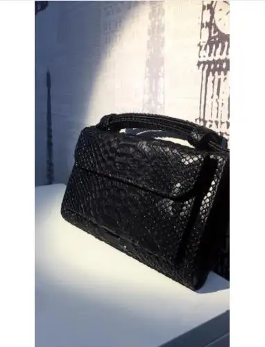 Black HIGHREAL, женские сумки из натуральной кожи, роскошные сумки на плечо для женщин, дизайнерские сумки с рисунком животного, крокодиловый узор, клатч для телефона - Цвет: Black