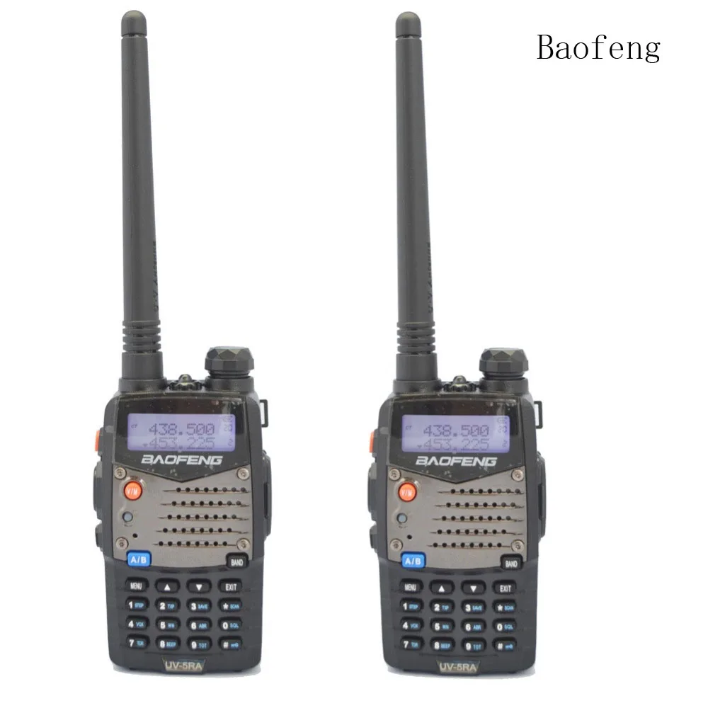 2pcs Baofeng UV 5RA For Police Walkie Talkies Scanner Radio Dual Band