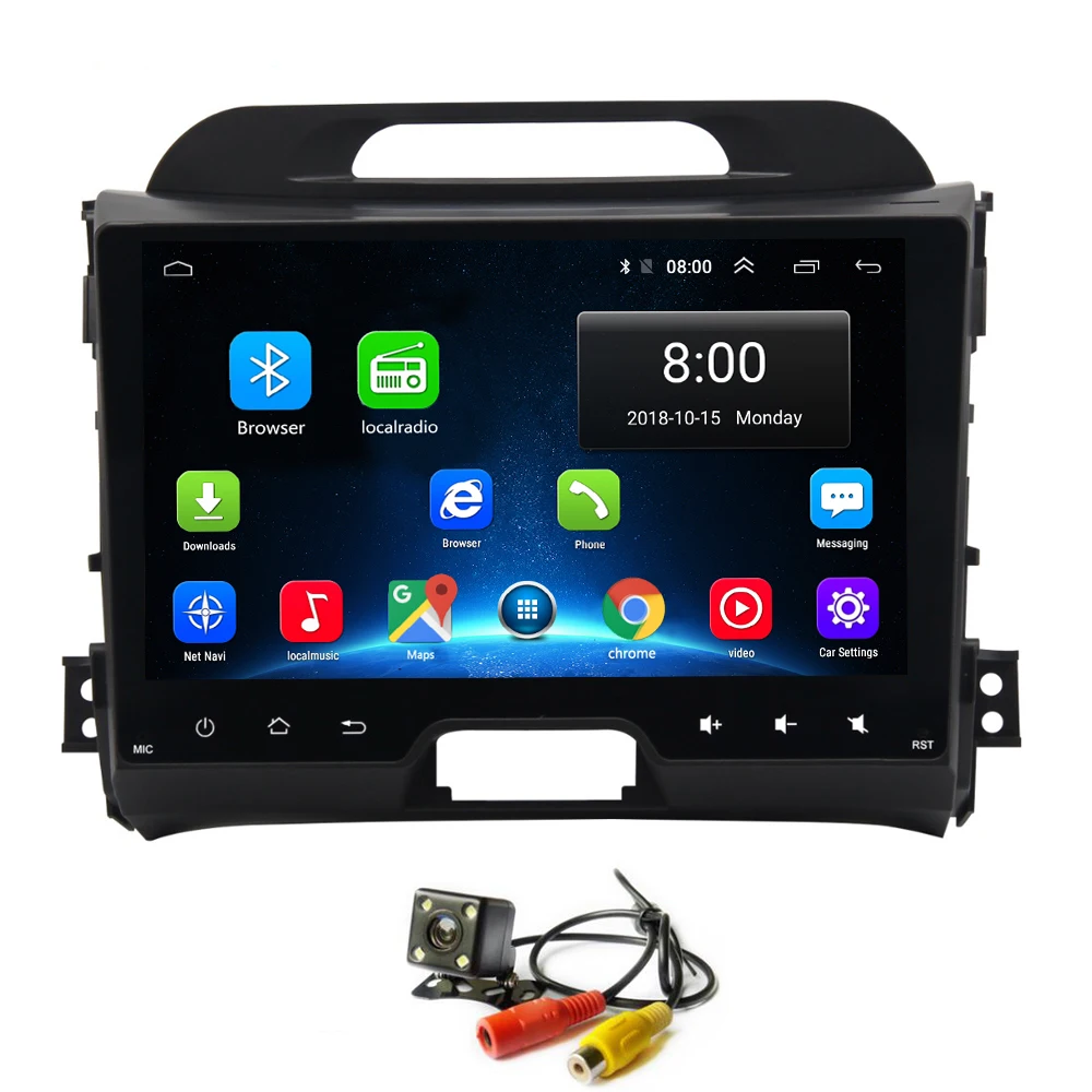 Android 8 1 автомобильное радио GPS Navi для Kia Sportage 2011-2015 навигационное головное