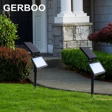 Солнечная панель светодиодный Спайк точечный свет уличный прожектор сад двора путь лужайка Уличные светильники на солнечной батарее заземление солнце свет