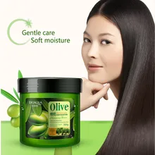 BIOAQUA оливкового масла, маски для волос уход за волосами код глубоко увлажняющий ремонт завивают для сухих поврежденных волос гладкие волосы кондиционер 500 г