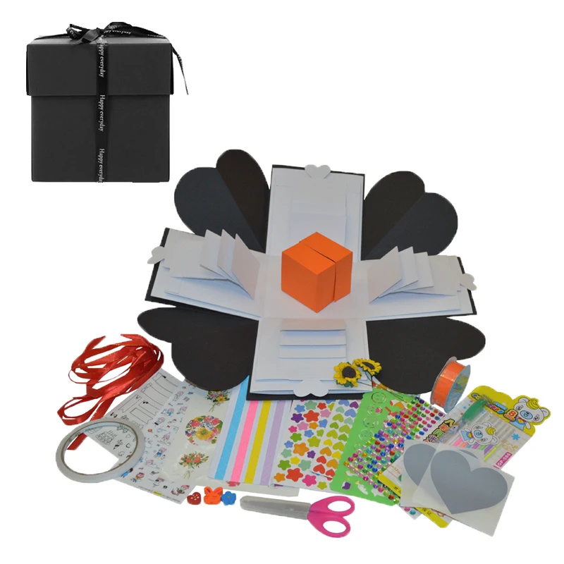 

Sulalin Surprise Explosion Boxes Creative Diy Explosion Gift Box Gift Wedding Favors Present Box Love Memory Photo Album