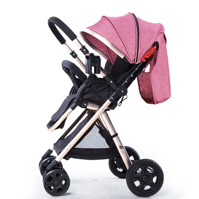 7,8 Роскошная легкая детская коляска, складная детская коляска, переносная детская коляска - Цвет: Pink