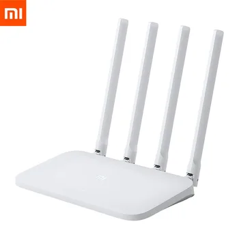 

Original Xiaomi Mi WIFI Router 4C Roteador APP Control 64 RAM 802.11 b/g/n 2.4G 300Mbps 4 Antennas Wireless Routers Repeater