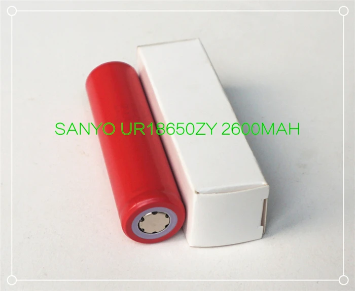 Литий ионный перезаряжаемый аккумулятор SANYO UR 18650 ZY 2600 мАч 3 7 в с бесплатным