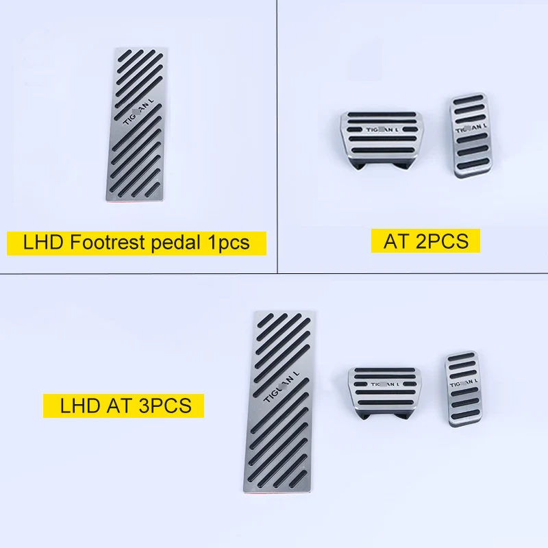 Алюминиевый сплав, автомобильный Стайлинг, акселератор, педаль тормоза, подножка, накладка на педаль для Volkswagen VW Tiguan MK2, аксессуары