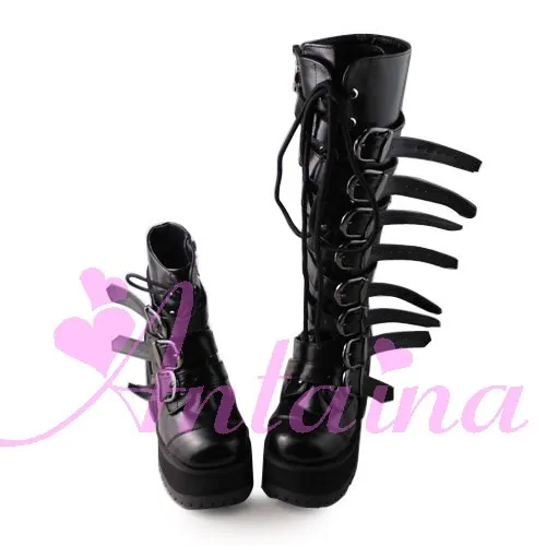 Princess sweet lolita gothic lolita boots custom platform zipper buckle doll 1437 cosplay shoes