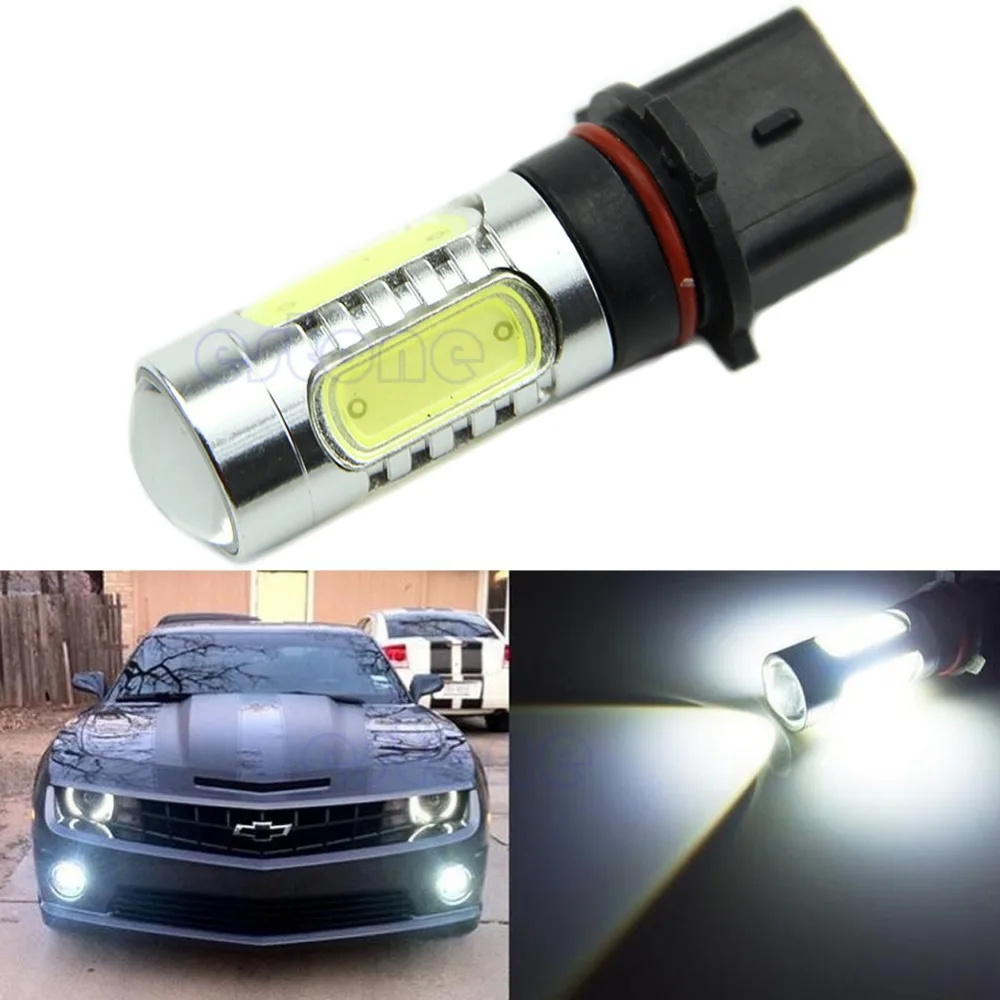 

12V DC P13W COB LED High Power HID White DRL Fog Lights Bulbs For Chevrolet