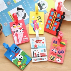 Carton Luggage Tag Car Stitch Travel Accessories Silica Gel Suitcase ID Address Holder Baggage Boarding Tags Portable Label Carton Luggage Tag Car Stitch Travel Accessories Silica Gel Suitcase ID Address Holder Baggage Boarding Tags Portable Label