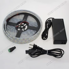 5050 Led strip light IP68 tube waterproof 60led/m + DC connect + 12 V 6 A power supply high intensity led Backgroud Lighting