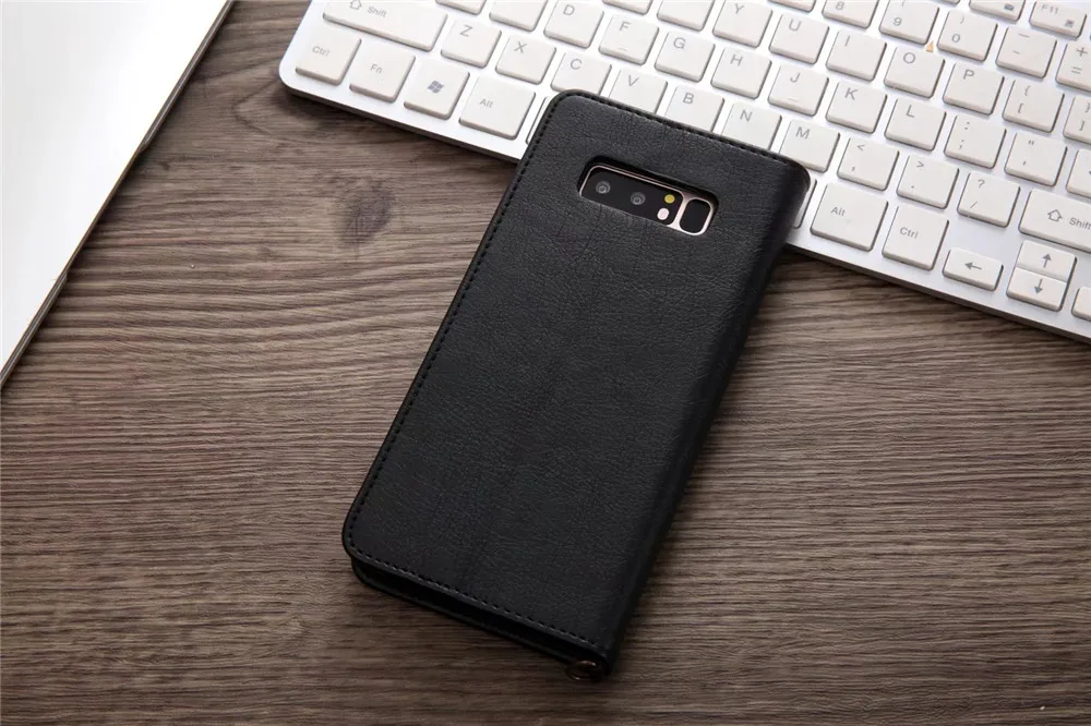 Роскошный кожаный чехол для samsung Galaxy S9 S8 Plus S7 Edge Note 8, силиконовый Магнитный PU кошелек, откидная крышка, Note 9, чехол