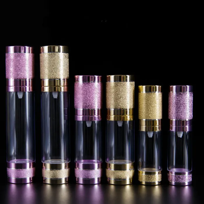 5pcs/lot 15ml 30ml 50ml Empty Airless Pump Dispenser Bottle In Refillable Lotionn Cream Containers Vacum Metal Bottles | Красота и