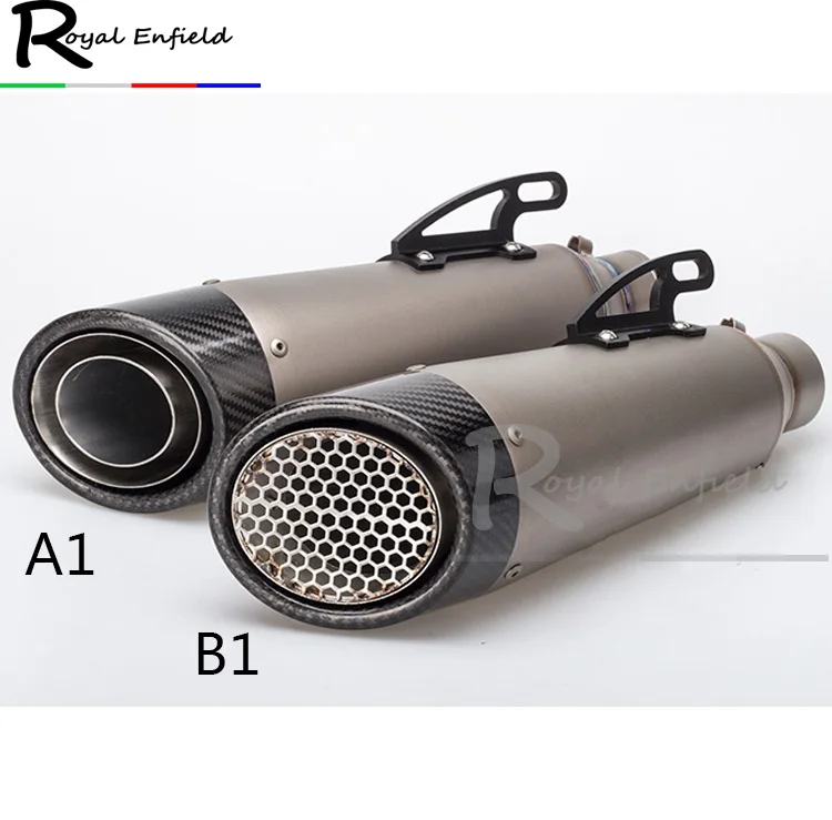

High Quality Universal Motorcycle 51mm Exhaust Pipe Titanium Alloy Carbon Muffler Racing For S1000RR CBR1000RR Z1000 GSXR