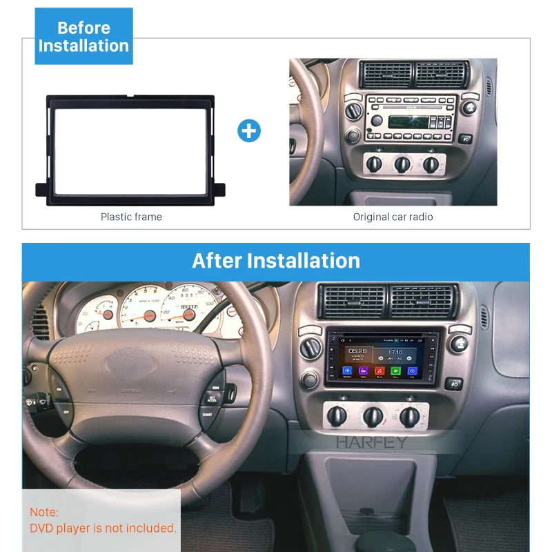 Автомагнитола Harfey 2DIN DVD-радио панель стереопанель для Ford Edge экспедиция Explorer Focus