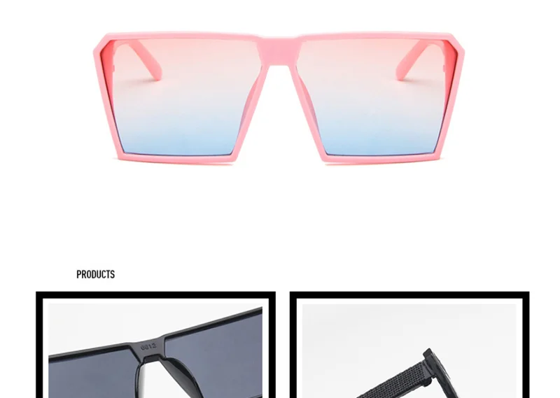 RBRARE Classic Square Sunglasses Girls Boys Colorful Mirror Children Glasses Concave Shape Personality Anti-UV Street Beat Kid cute sunglasses