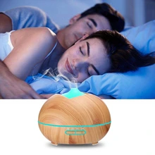 Увлажнитель воздуха с Цвет светодиодный огнями для дома, йоги, офиса, спа, Спальня, детская комната-древесины