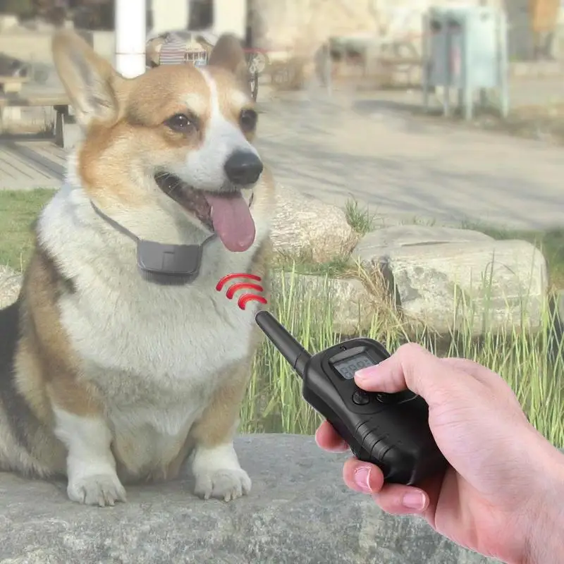 LCD Remote Control Dog Anti Bark No Barking Collar Safe Electric Shock