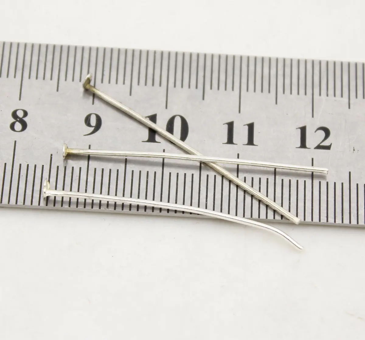 

100pcs silver color metal pins Findings for jewelry making DIY 0.8mmx50mm