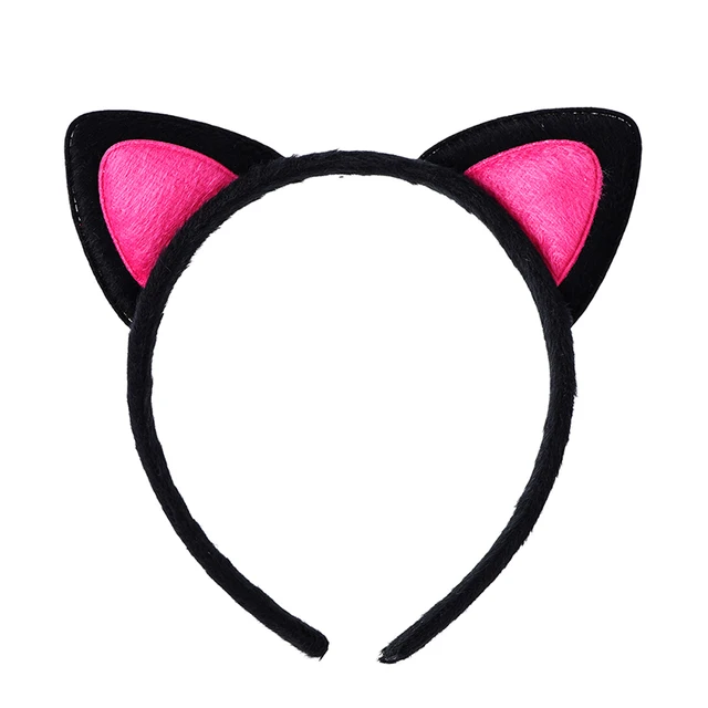 1PC Cute Cat Ears Hair Bands Hoop Double Colors Headband Children Girls Hair Ornament for Party Headdress Hair Accessories