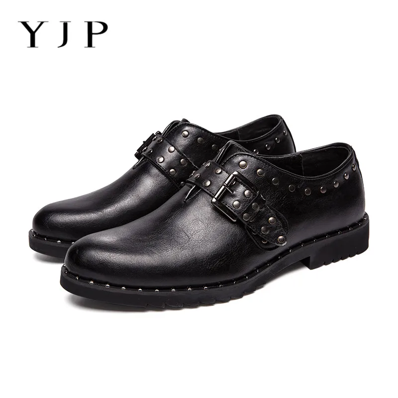 

YJP 2019 New Arrival Summer Men's Fashion Handmade Soft Leather Casual Business Breathable Antiskid Shoes comfy Shoes Men Big