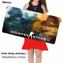 Design FPS Design Big Laptop CSGO Mouse Pad Lock Edge, Anti-skid Rubber 90X40CM Game Player Computer Keyboard Pad