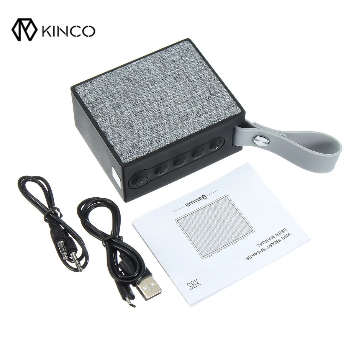 

KINCO Portable Waterproof WIFI Wireless Smart Bluetooth Speaker Hi-Fi Subwoofer APP With Amazon Alexa Smart Home