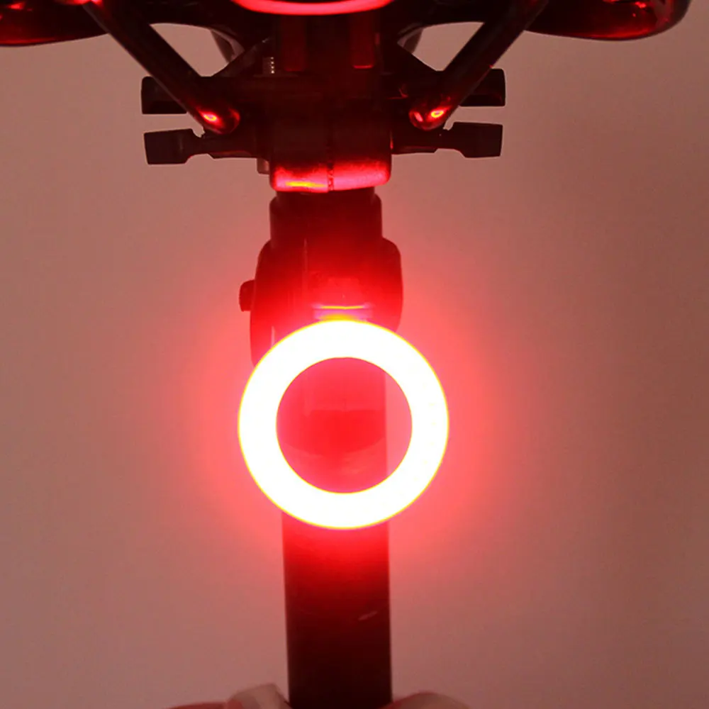 Bike Taillight Waterproof Riding Rear O-Type Led light USB Rechargeable Road Cycling Light Tail-lamp Bicycle Light Accessories