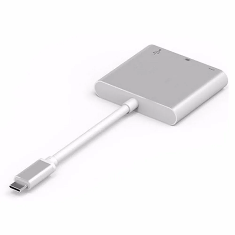 Адаптер концентратор для нескольких портов конвертер типа C 3 в 1 с портом USB 0