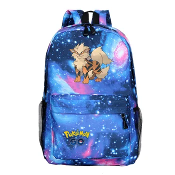 

Sellering Popularly Pikachu Series Cute Arcanine Bags for Teenager POKEMON Boys Girls Printing School Backpacks