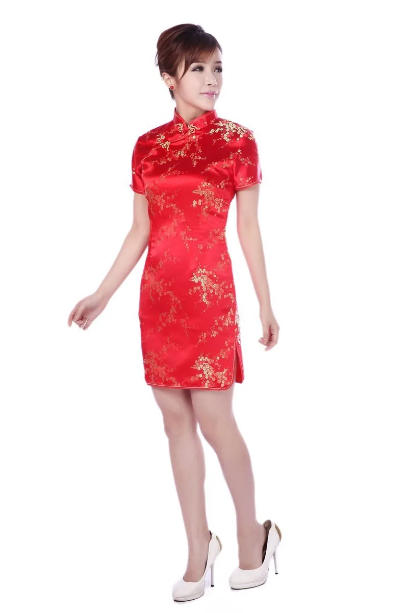 Дешевые cheongsam черное Восточное Шанхай Тан платье традиционная китайская одежда узоры современный Ципао платье красный cheongsam шелк