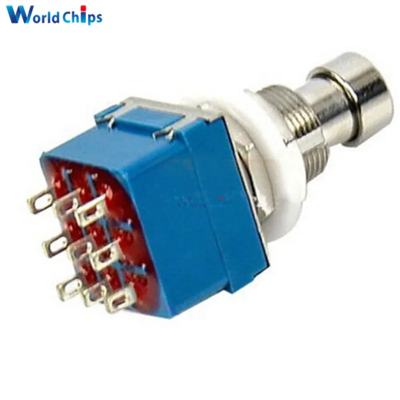 Новый 9 контактный 3PDT коробка педалей эффектов для гитары Stomp Foot Metal Switch True