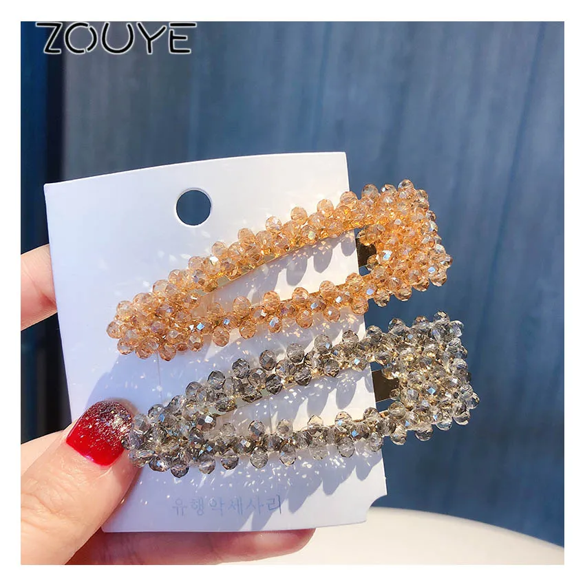 

ZOUYE New Arrivals 8cm Super Fairy Crystal Hairpin Clip Twinkle BB Hairpin Hair Jewelry Cute Romantic Trendy Hairgrips