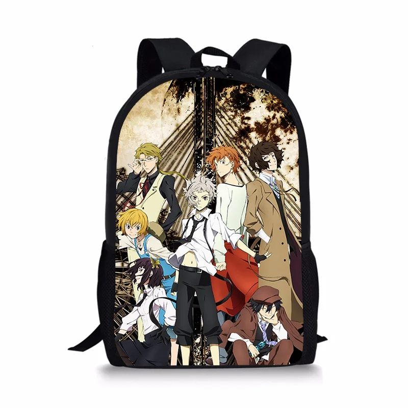 

Japan Anime Bungou Stray Dogs Backpack School Bag Osamu Dazai Teenagers Backpack Student Girl's Boy's Book Bag Adult Backpack