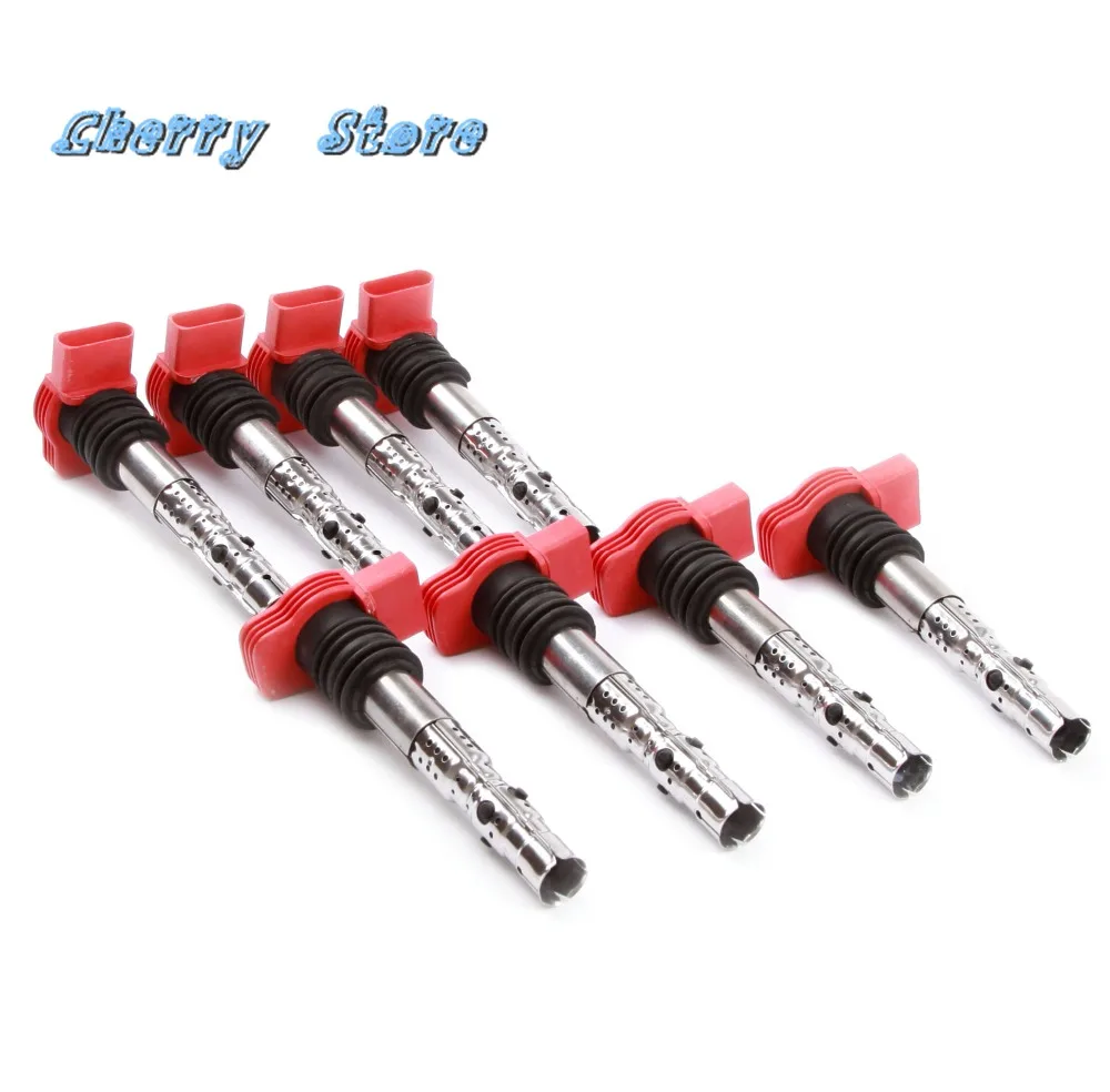 Nuevo 06C 905 115 M 8 piezas los sistemas de encendido bobinas de encendido para Audi A4 S4 A6 S6 A8 S8 3.0L v6 ASN BBJ UF-483 C1471 5C1470 06C905115G