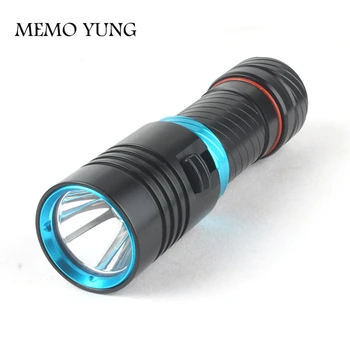 

CREE L2 LED Flashlight 5000LM IP68 Waterproof Diving Stepless Dimming Torch light For Camping Underwater 100M Diver lighting