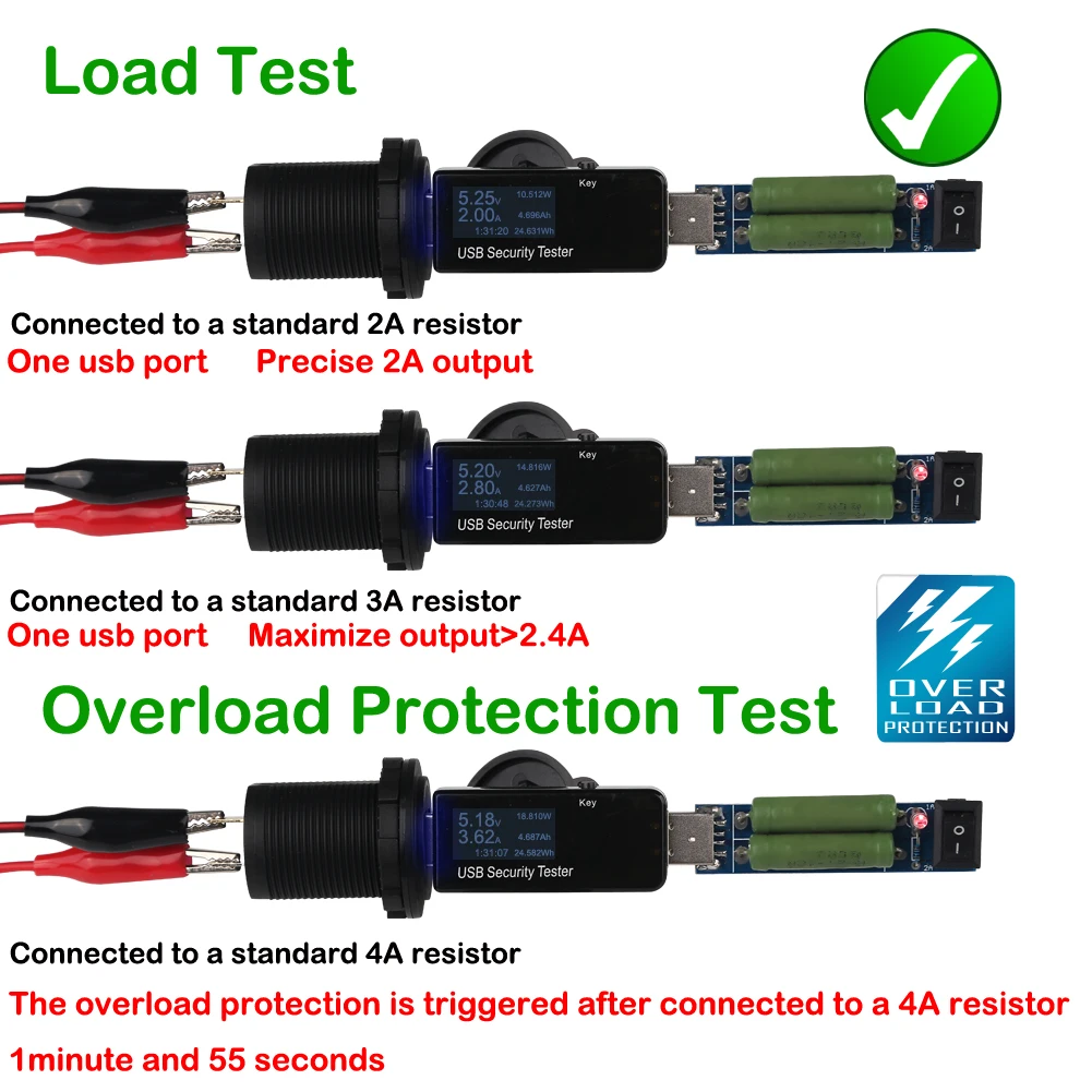 Двойной Usb Автомобильное зарядное устройство разъем 5 в 2.1A 4.2A Водонепроницаемый Мотоцикл/автомобиль/Авто/автомобиль адаптер питания для iPhone 6S/7 для samsung S6