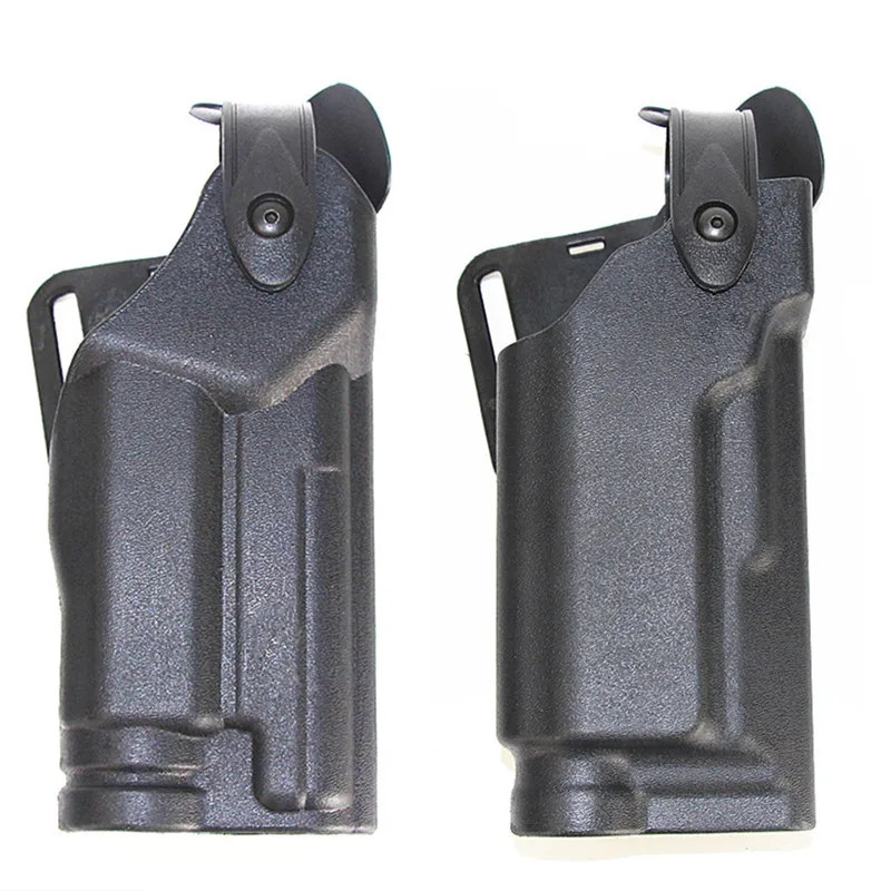 

Military Gun Holster Tactical GL 17 19 USP Colt 1911 M9 SIG P226 Flashlight Waist Holster Hunting Combat Right Hand Gun Case