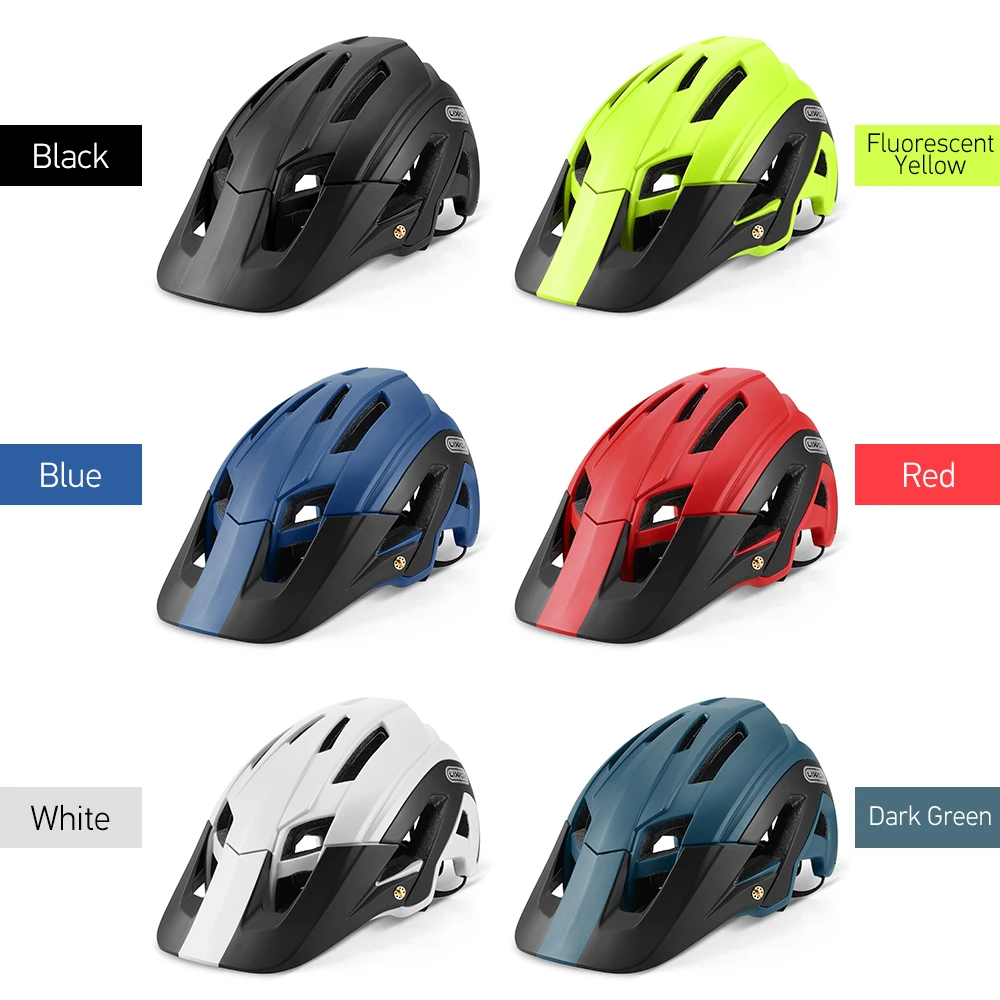 Lixada Lightweight Cycling Bicycle Helmet with Detachable Visor Mountain A2D5 