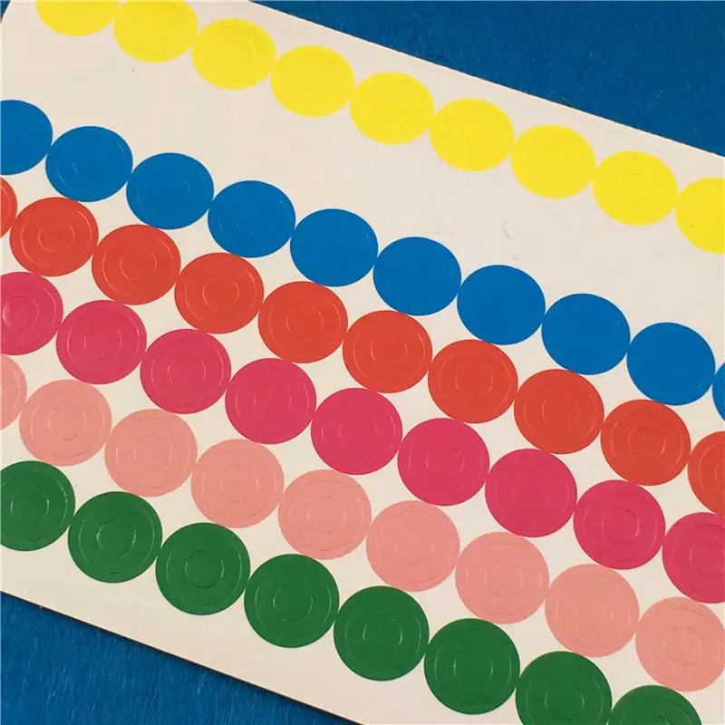 

300Pcs/Lot 1x1cm Colorful DIY Reinforcement Hole Stickers Labels For Engagement Souvenir Candy Gifts Sealing Round Hole Stickers