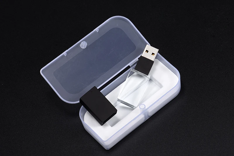 Модный Кристальный USB флеш-накопитель Пользовательский логотип cle USB 2,0 4 ГБ 8 ГБ 16 ГБ 32 ГБ 64 Гб свадебный подарок флешка(более 10 шт бесплатный логотип