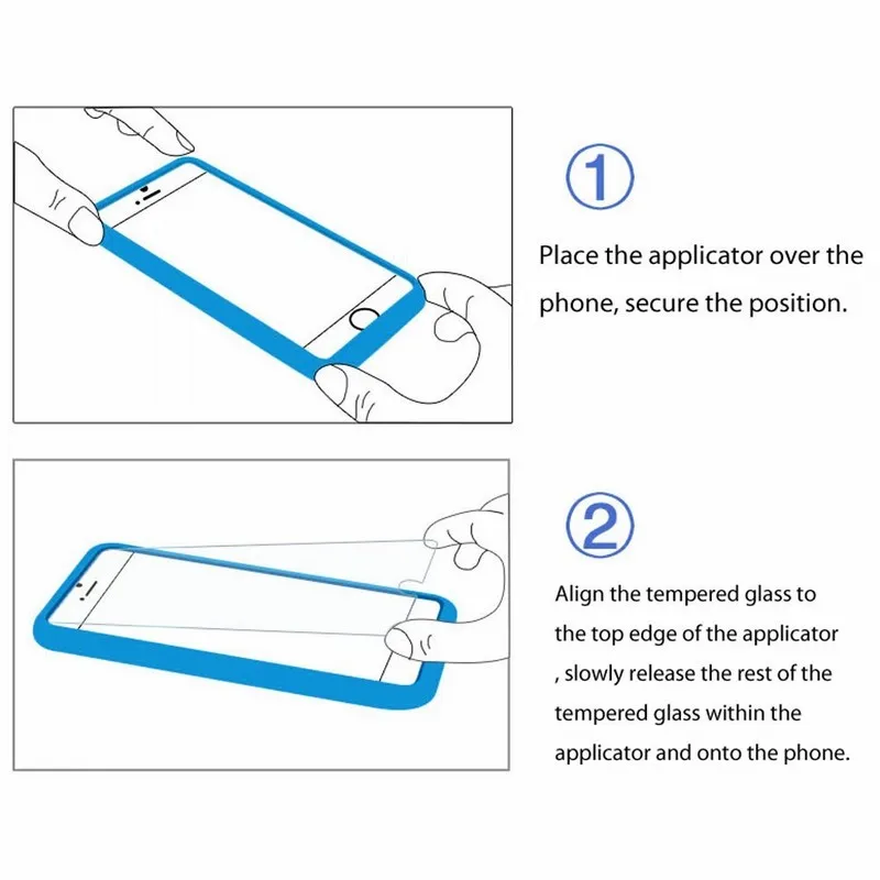 Ascromy 2PCS For iPhone 8 7 6s 6 S Plus Screen Protector with Installation Tools Tempered Glass ScreenProtector for iPhone 8Plus (6)