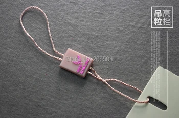 

Good quality black hang tag string in apparel,hang tag strings cord for garment,stringing price hangtag or seal tag DHDL516