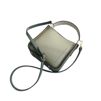 

FGGS-Fashion Large Capacity Bucket Shoulder Bag Women Crossbody Bag Female All-Match Large Capacity Pu Leather Handbag