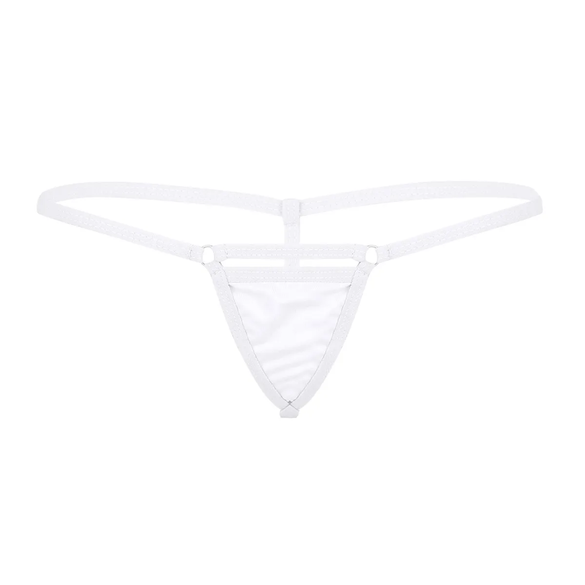 Женское сексуальное хлопковое Бикини стринги мини микро бразильские плавки трусы от купальника Sunbath низкая посадка трусики Танга трусы - Цвет: White