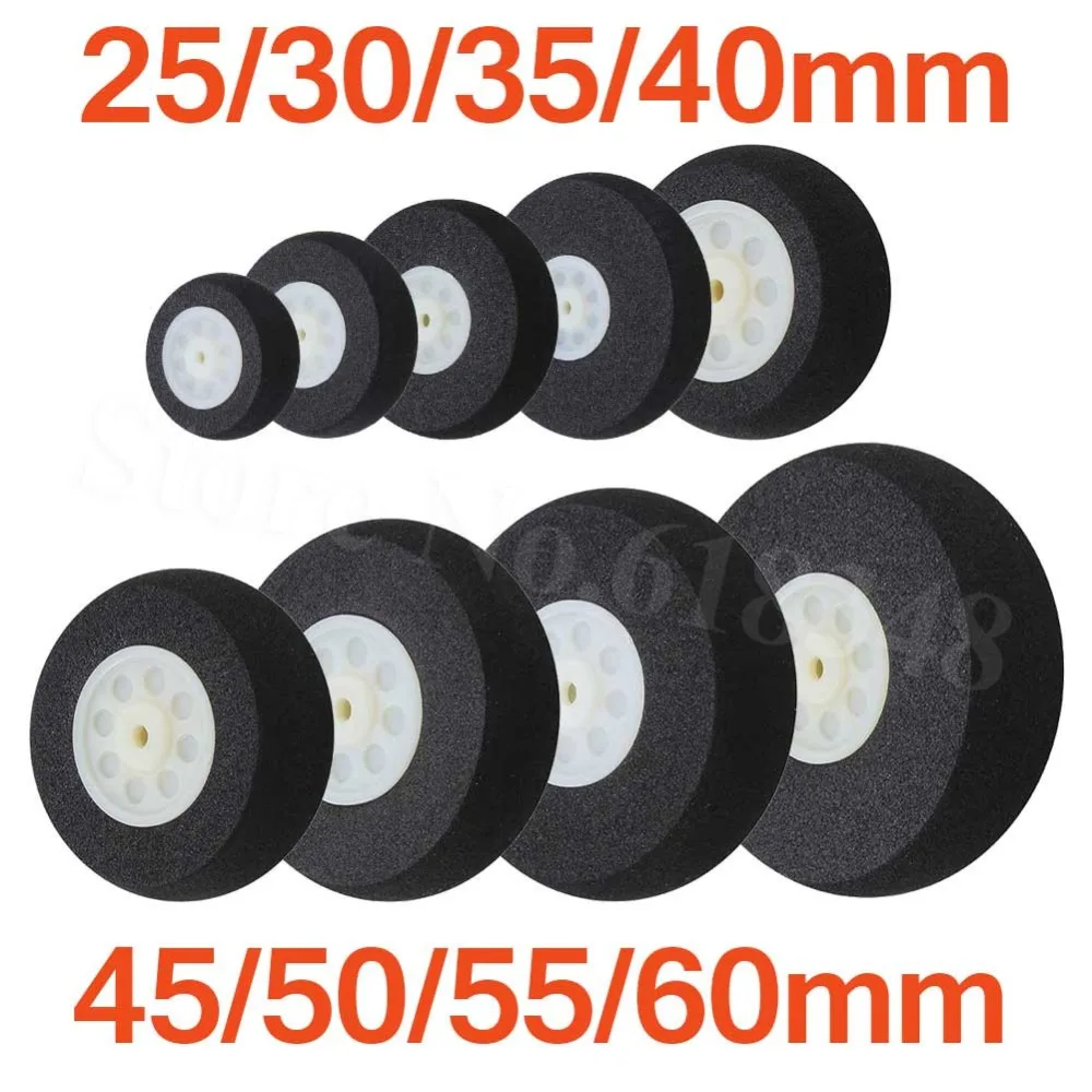 

10PCS Light Foam Tail Wheels Sponge / rc airplane parts 25mm30mm35mm40mm45mm50mm55mm60mm