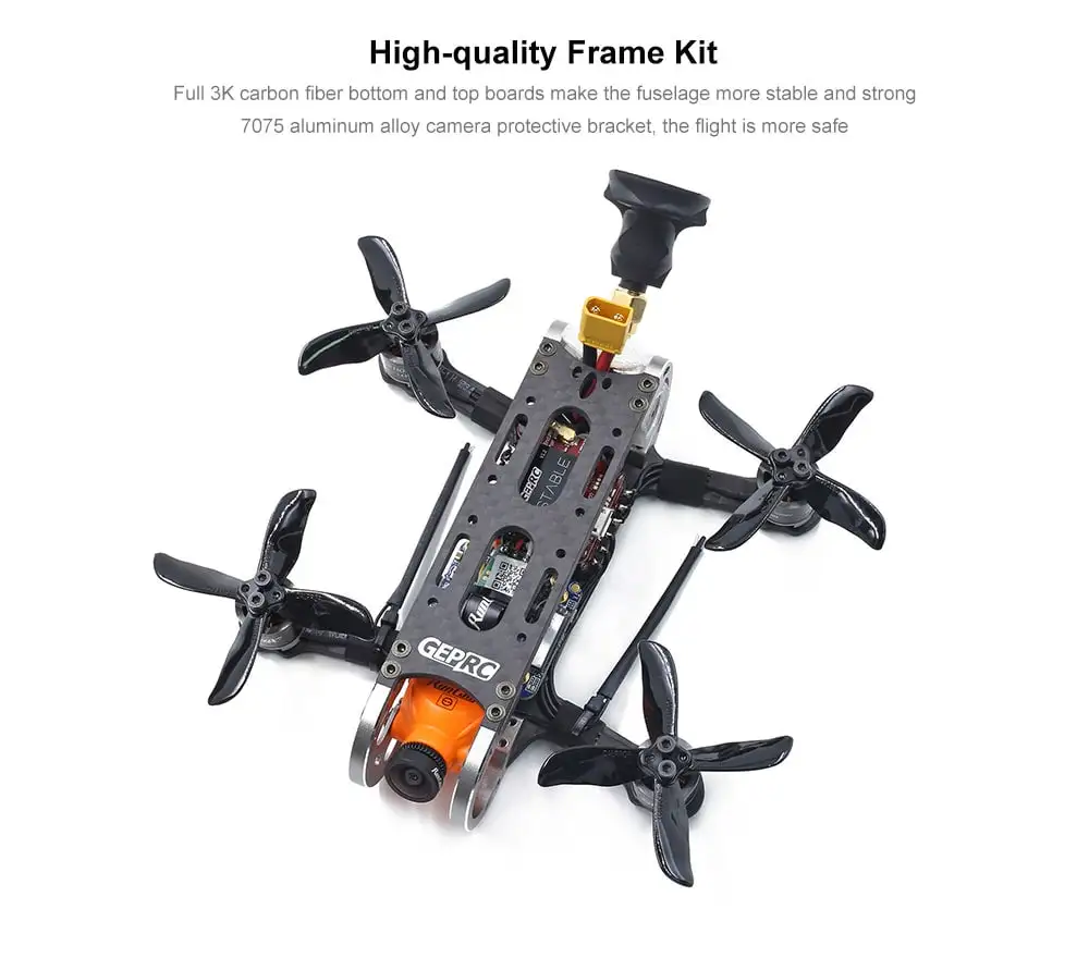 GEPRC GEP - CX2 Cygnet 2 2 inch Mini 1080P Aerial FPV RC Drone F4 FC 20A ESC 48CH VTX Quadcopter- Black BNF ( With FRSKY XM+ Receiver )