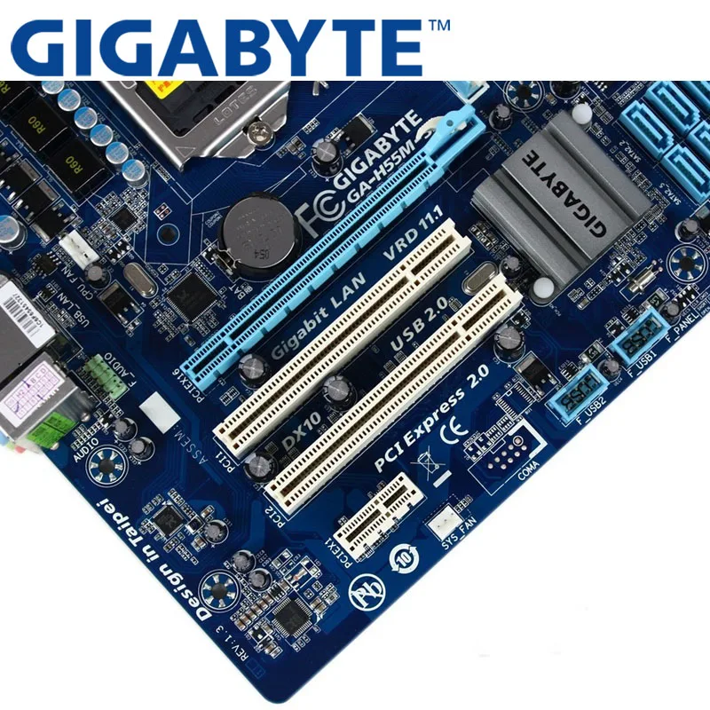 GIGABYTE GA-H55M-S2 настольная материнская плата H55 Socket LGA 1156 i3 i5 i7 DDR3 16G Micro-ATX оригинальная материнская плата H55M-S2